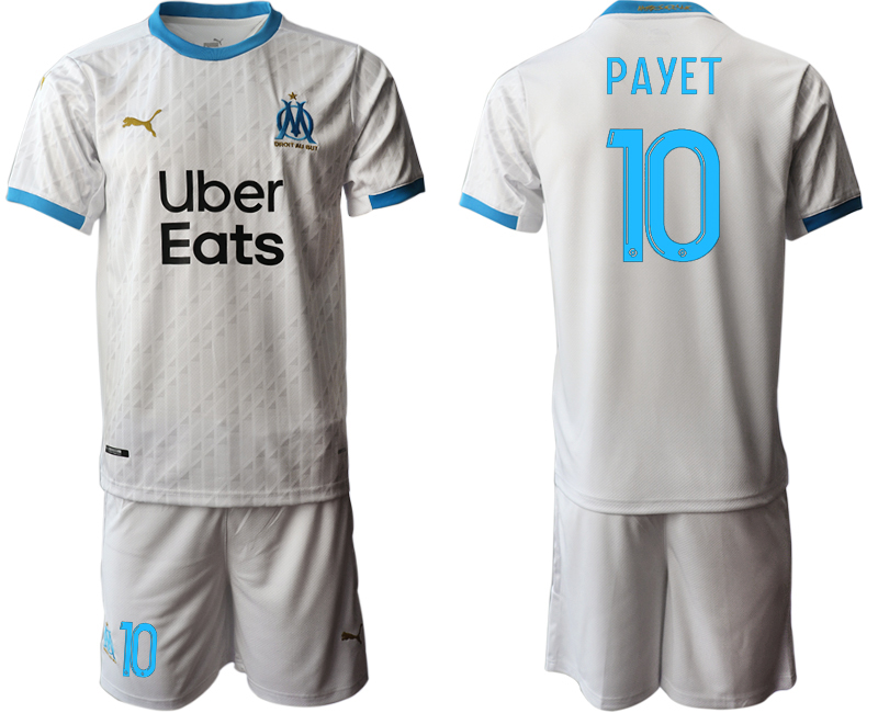 Men 2020-2021 club Marseille home grey #10 Soccer Jerseys->juventus jersey->Soccer Club Jersey